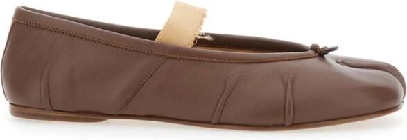 Maison Margiela Bruine Tabi Ballerina Platte Schoenen