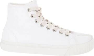 Maison Margiela Canvas Split Toe High Top Sneakers