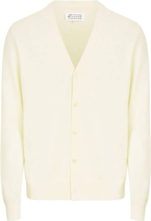 Maison Margiela Cardigan met Knopen en Elleboogstukken