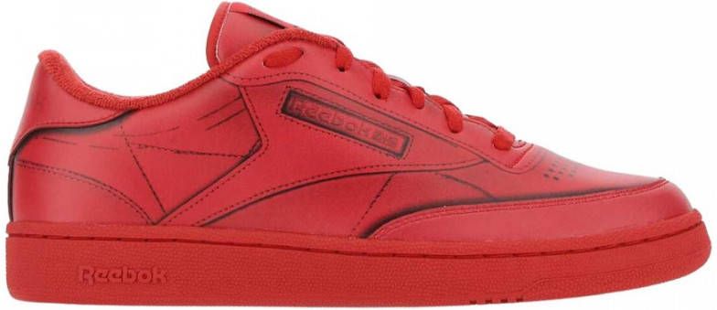 Maison Margiela Classic Leather Trainers Rood Heren