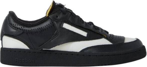 Maison Margiela Zwarte Leren Casual Sneakers Black