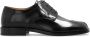 Maison Margiela Low-Top Sneakers Refined Black Leather Derby Shoes With Tabi Detail in zwart - Thumbnail 1