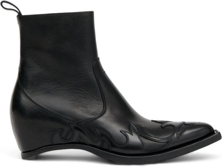 Maison Margiela Enkelboots met borduursel