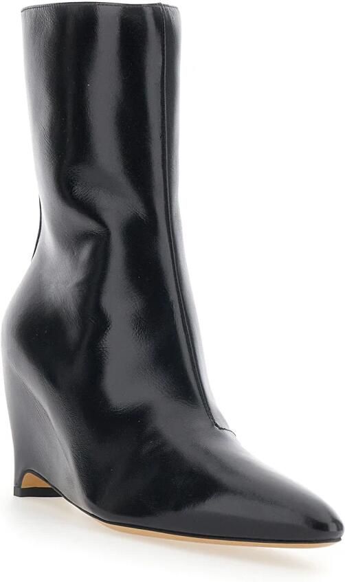 Maison Margiela Enkellaars met Hak en Lederen Details - Foto 3