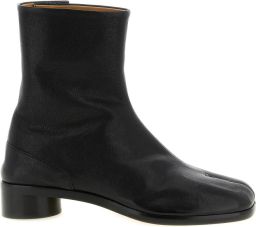 Maison Margiela Zwarte Split-Teen Enkellaarzen voor Mannen Black Heren