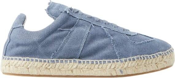 Maison Margiela Blauwe Elegante Gesloten Trainers Sneakers Blue Dames