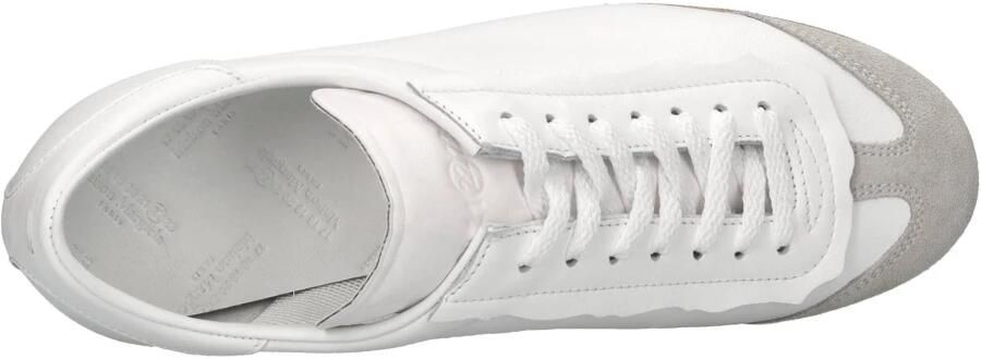 Maison Margiela Witte en grijze leren sneakers Wit Heren - Foto 4