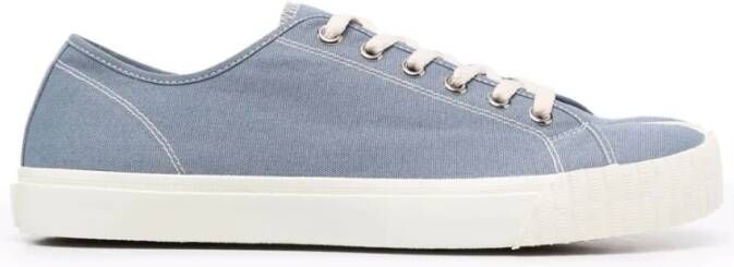Maison Margiela Zwarte Canvas Tabi Sneakers voor Black