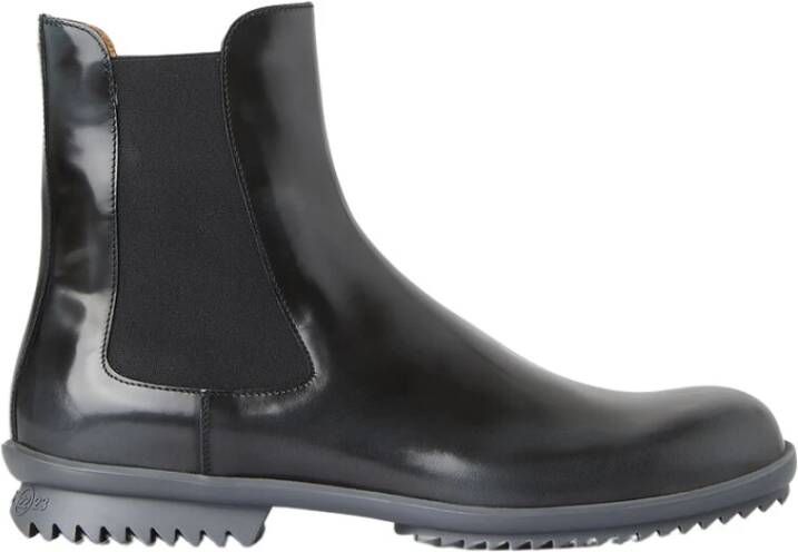 Maison Margiela Geborstelde Chelsea-laarzen Black Heren