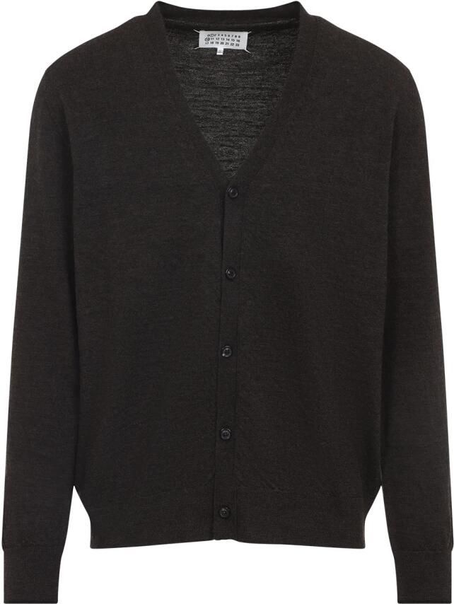 Maison Margiela Gebreid vest met elleboogstukken