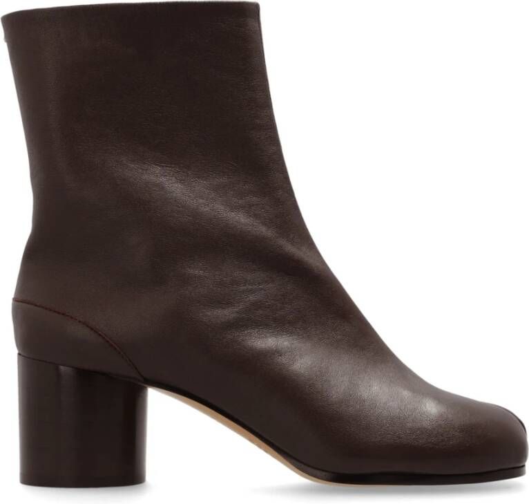 Maison Margiela Gehakte enkellaarzen Brown Dames