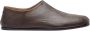 Maison Margiela Gekorreld Lederen Tabi Babouches Brown Heren - Thumbnail 1