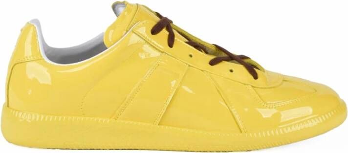 Maison Margiela Glanzende Sneakers met Rubberen Zool