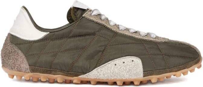 Maison Margiela Groene Sneakers met Gewatteerd Ontwerp