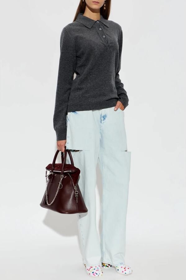 Maison Margiela Heeled ankle boots met 'Tabi' cutout - Foto 5
