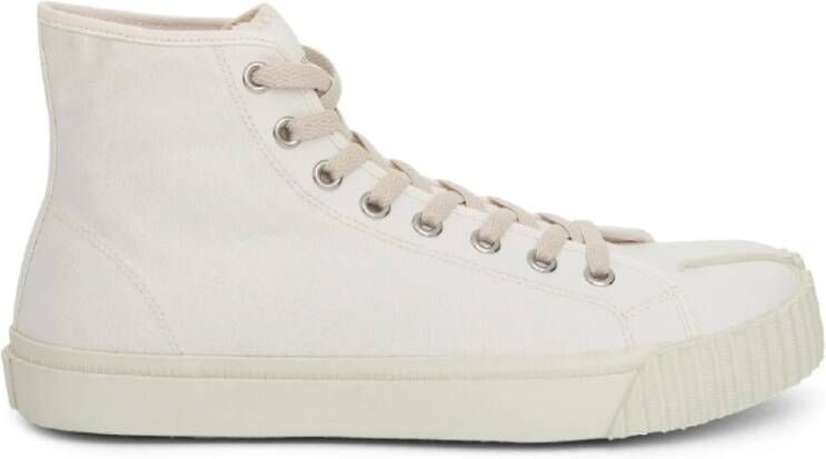 Maison Margiela Hoge Top Tabi Sneakers White Heren