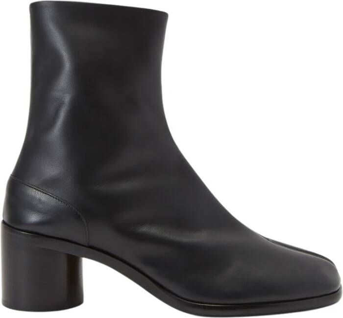 Maison Margiela Iconoclastische Tabi Leren Laarzen Zwart Heren