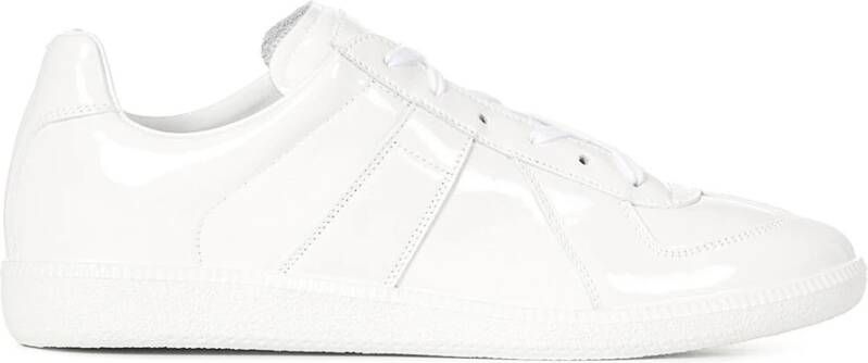 Maison Margiela Italiaanse Leren Sneakers voor Vrouwen Wit Dames