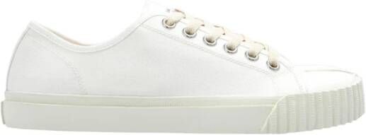 Maison Margiela Katoenen Veterschoenen White Dames