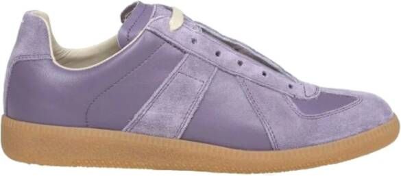Maison Margiela Klassieke Witte Sneakers voor Mannen Purple Dames