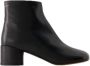Maison Margiela Leather boots Black Dames - Thumbnail 1