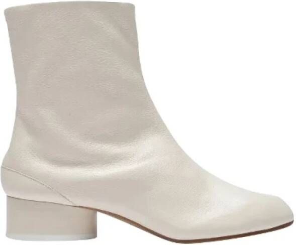Maison Margiela Leather boots White Dames