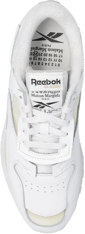 Maison Margiela Witte Lage Sneakers van Leer met Geperforeerde Details White - Foto 6