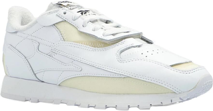 Maison Margiela Witte Lage Sneakers van Leer met Geperforeerde Details White - Foto 2