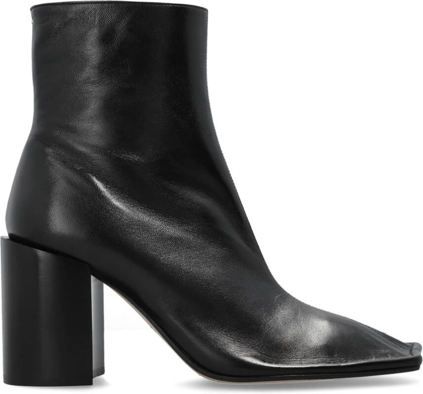 Maison Margiela Leren enkellaarzen met hak