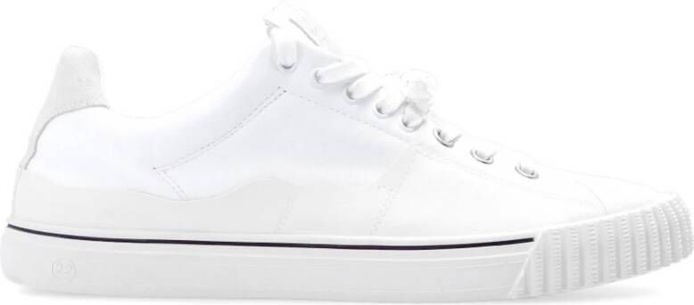 Maison Margiela Leren Logo Sneakers White Heren