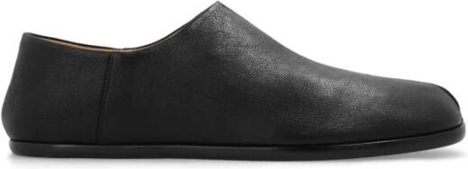 Maison Margiela Zwarte platte schoenen met Tabi-snede Black Heren