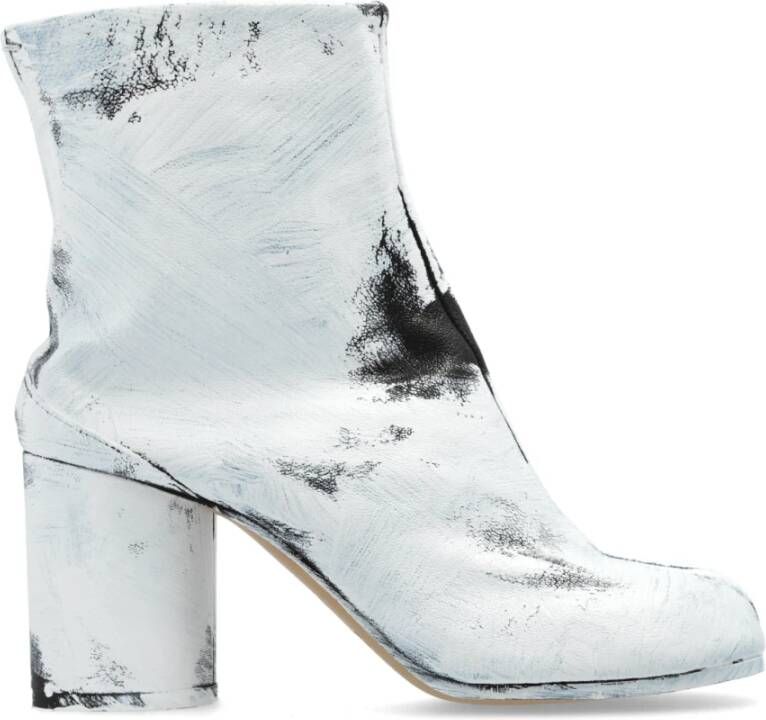 Maison Margiela Leren Tabi Enkellaarsjes