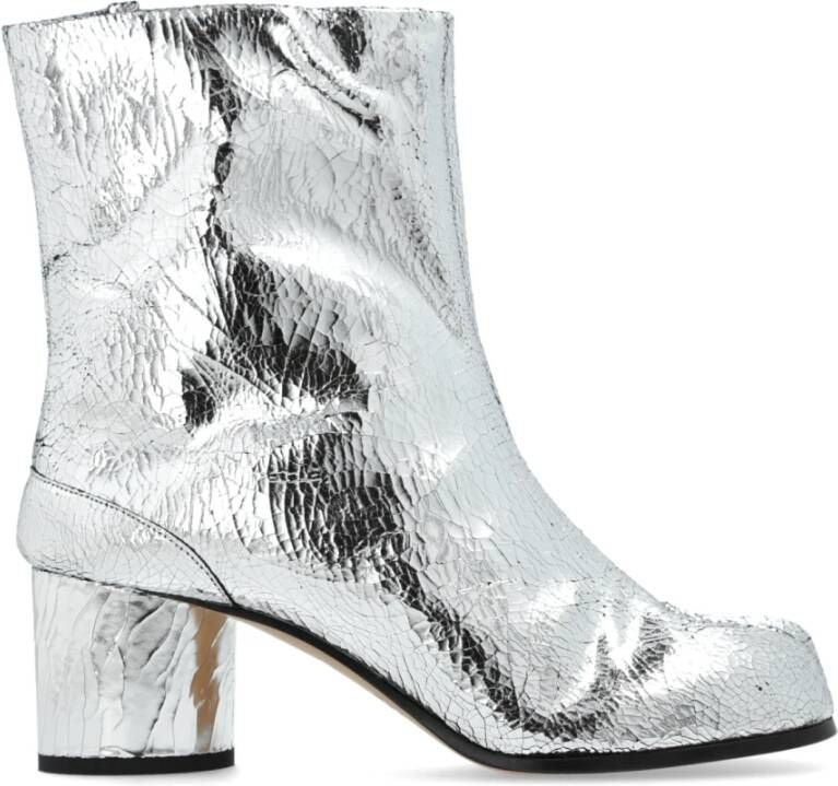 Maison Margiela Leren `Tabi` laarzen Gray Dames