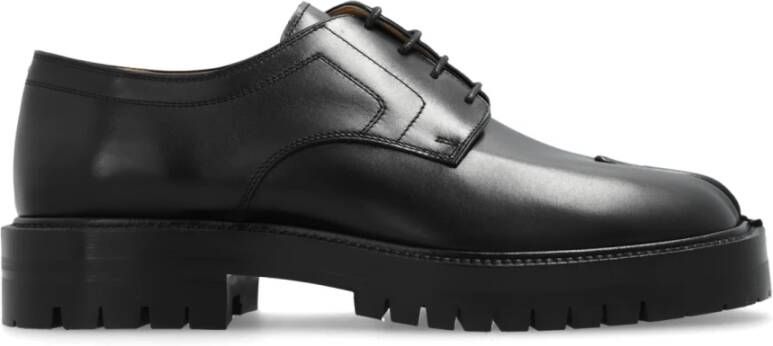 Maison Margiela Tabi County Loafers Leer Zwart Black Heren