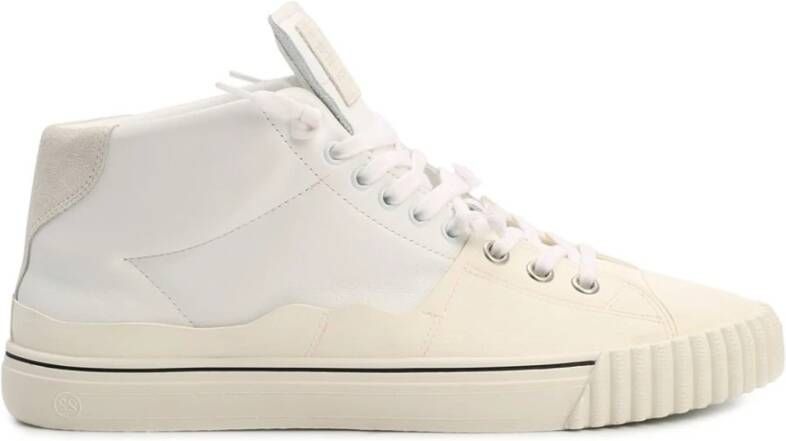 Maison Margiela Leren Vetersneakers White Heren