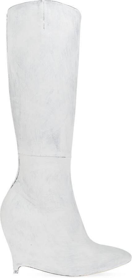 Maison Margiela Leren Wedge Laarzen
