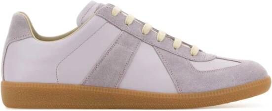 Maison Margiela Lila leren en suède Replica sneakers