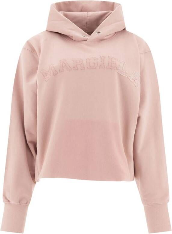 Maison Margiela Logo Sweatshirt met Slouchy Hood