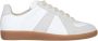 Maison Margiela Witte Leren Sneakers met Grijze Suède Inzetstukken White - Thumbnail 3