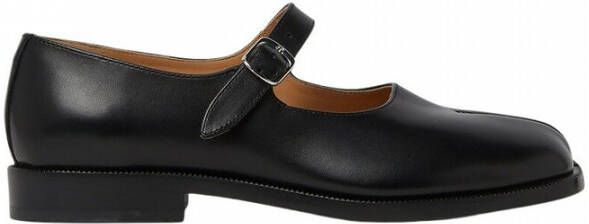 Maison Margiela Mary-Jane Tabi in zwart leer Black Dames