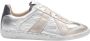 Maison Margiela Metallic Leren Sneakers Zilver Goud - Thumbnail 1
