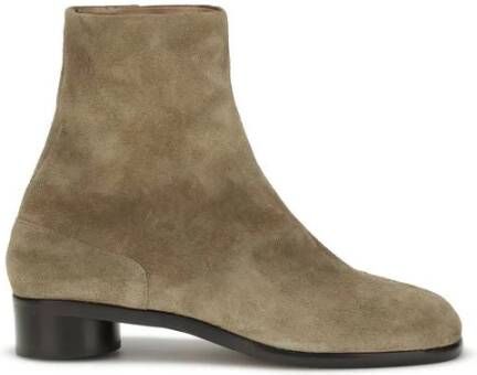 Maison Margiela Minimalistische Suède Enkellaarzen