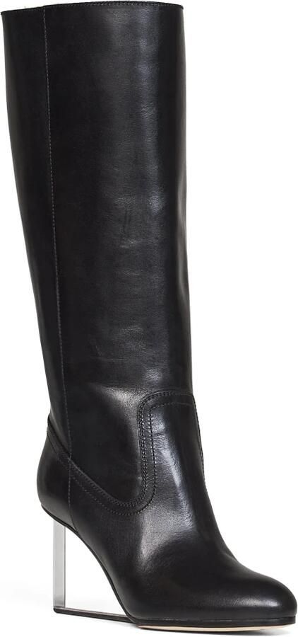 Maison Margiela Plexi Wedge kniehoge laars - Foto 3