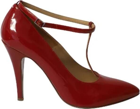 Maison Margiela Pre-owned Leather heels Red Dames