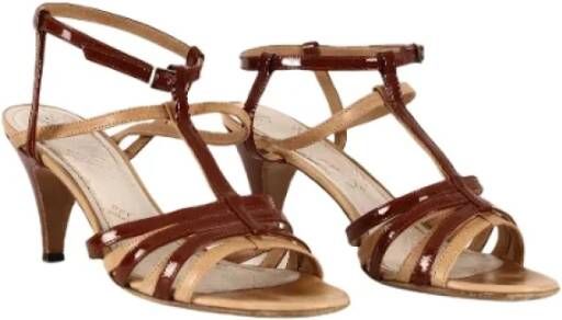 Maison Margiela Pre-owned Leather sandals Brown Dames