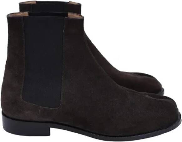 Maison Margiela Pre-owned Suede boots Black Dames