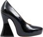 Maison Margiela Leren Plateau Pumps One Stitch Black Dames - Thumbnail 10