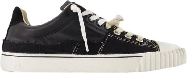 Maison Margiela Replica lage top sneakers in zwart leer Zwart Heren