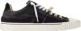 Maison Margiela Zwarte Leren Evolution Low-Top Sneakers Black Heren - Thumbnail 1