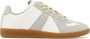 Maison Margiela Witte Leren Sneakers met Grijze Suède Inzetstukken White - Thumbnail 1